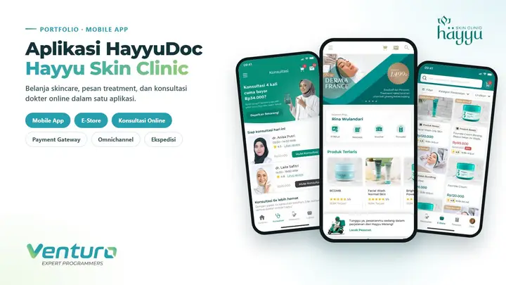 Aplikasi Mobile Klinik Hayyu: Belanja & Konsultasi Terpusat