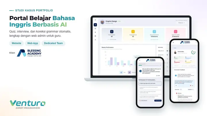 Portal Belajar Inggris Berbasis AI untuk Blessing Academy